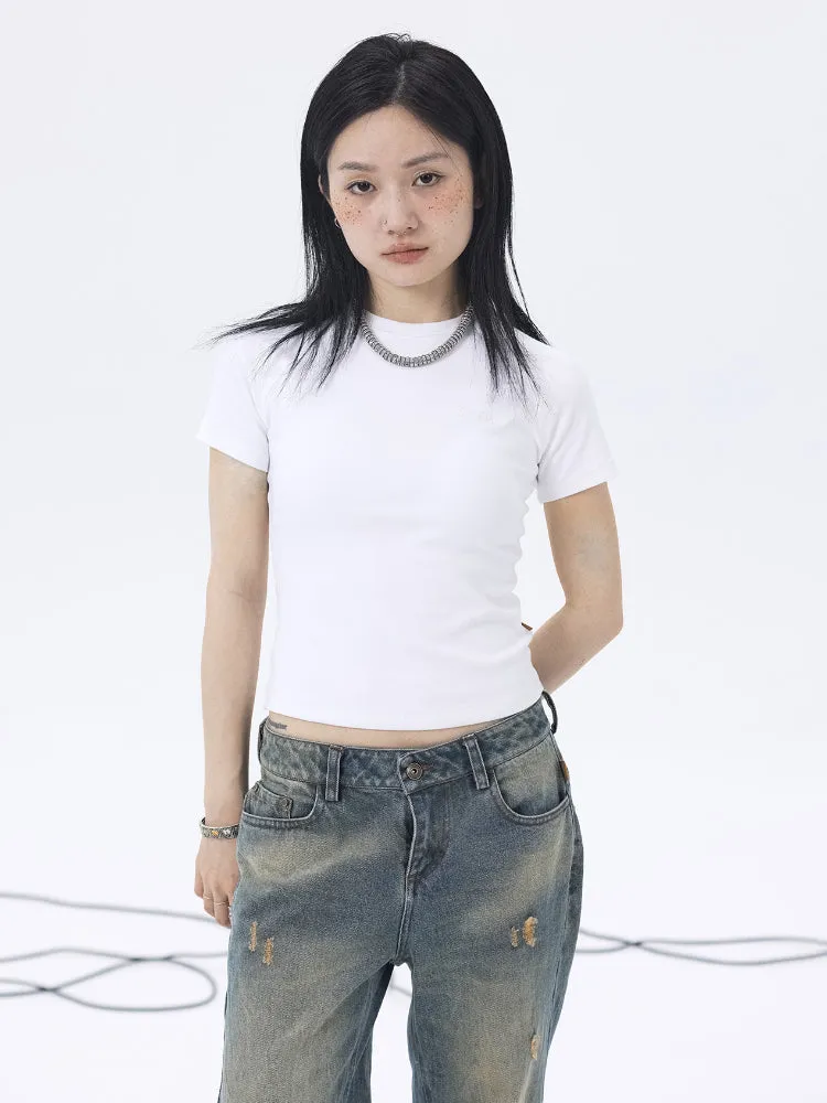 Achihara BASIC TIGHT-FITTING T-SHIRT