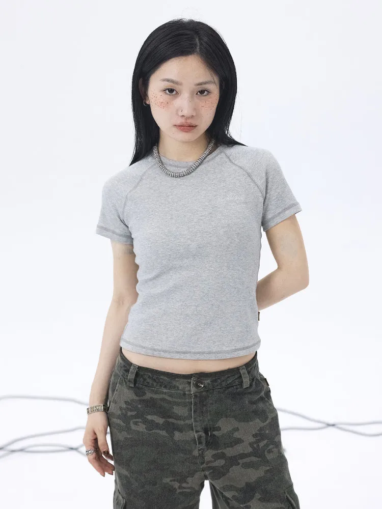 Achihara BASIC TIGHT-FITTING T-SHIRT