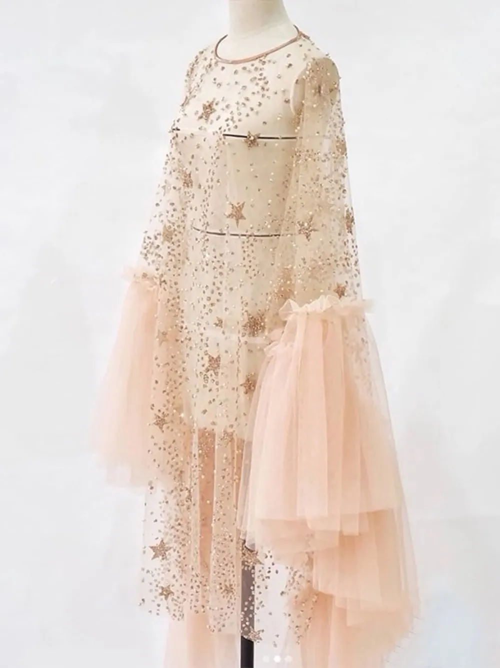 ALL MY LOVIN' Sequin & Mesh Midi Dress