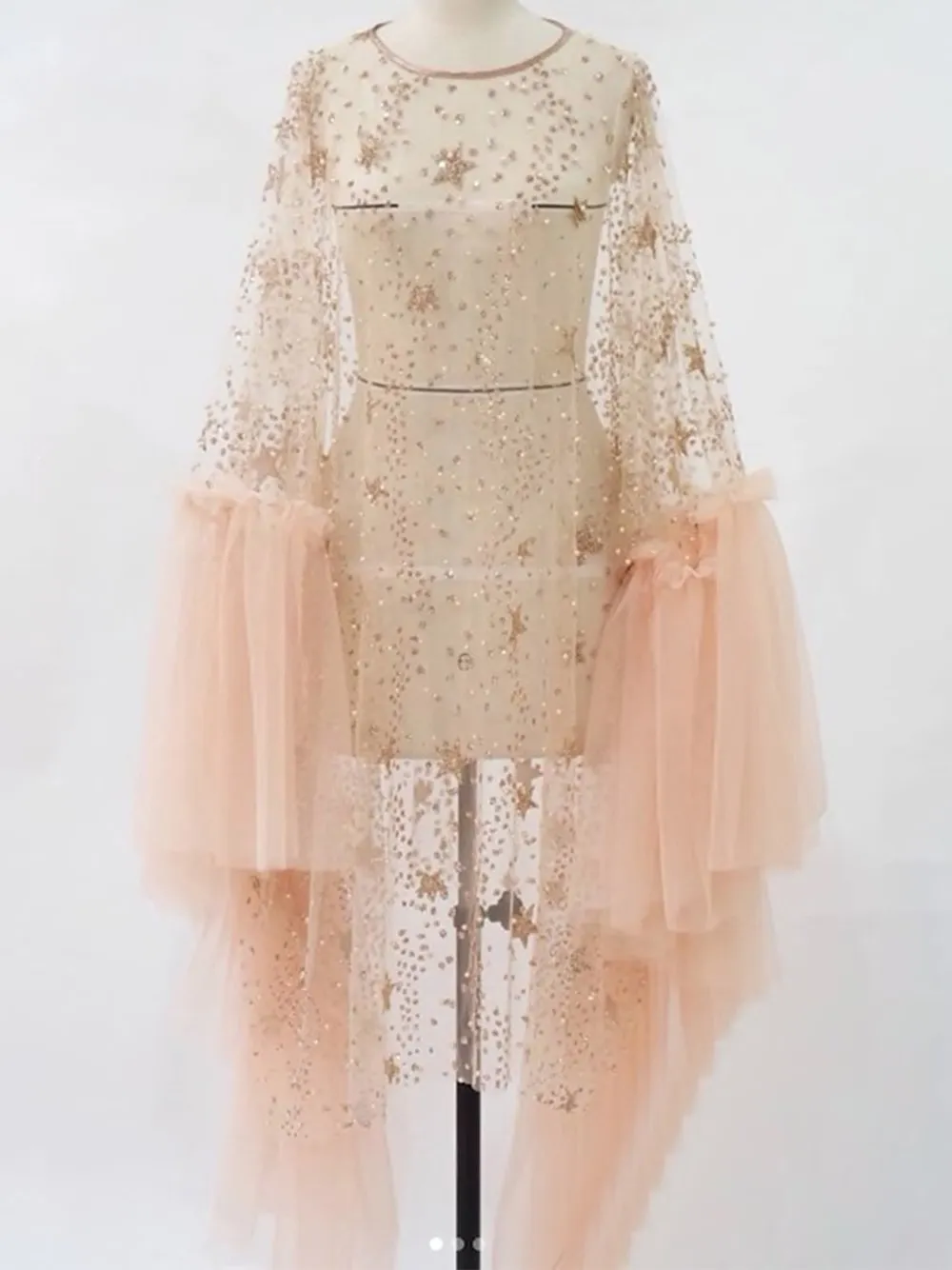 ALL MY LOVIN' Sequin & Mesh Midi Dress