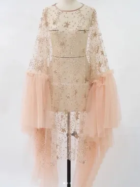 ALL MY LOVIN' Sequin & Mesh Midi Dress