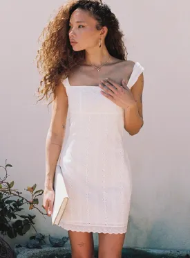 Allegro Mini Dress White