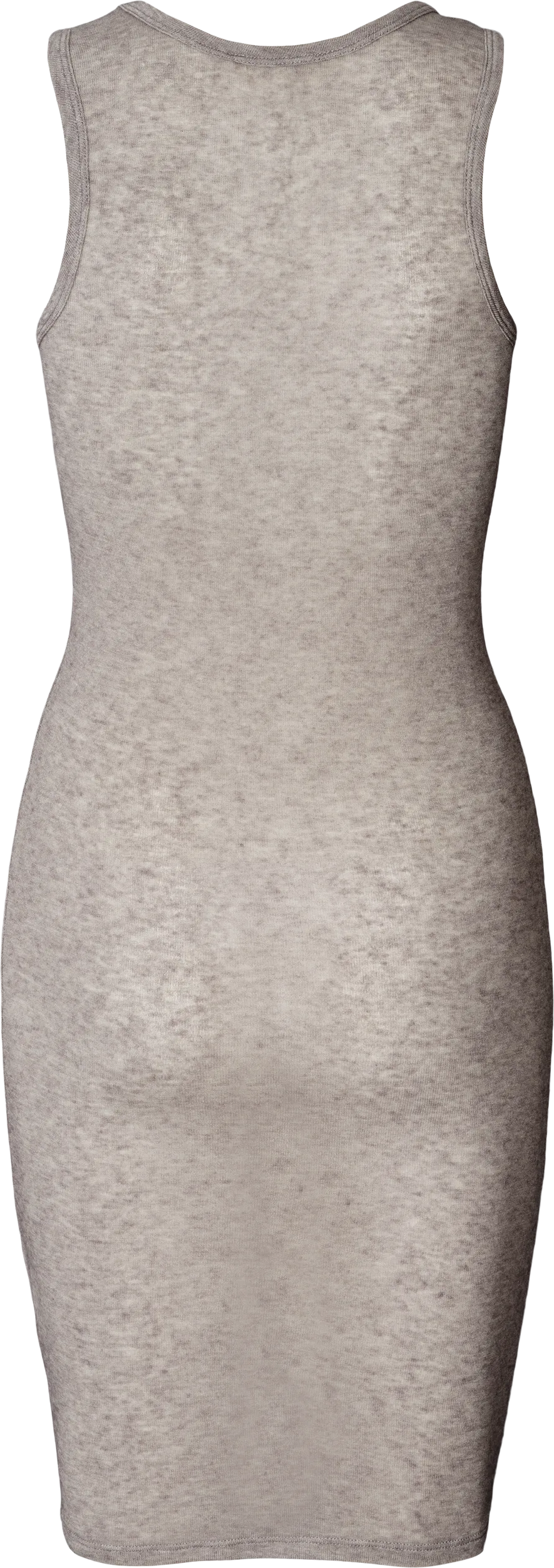 Anis Wool Slip Dress - Light Grey Melange