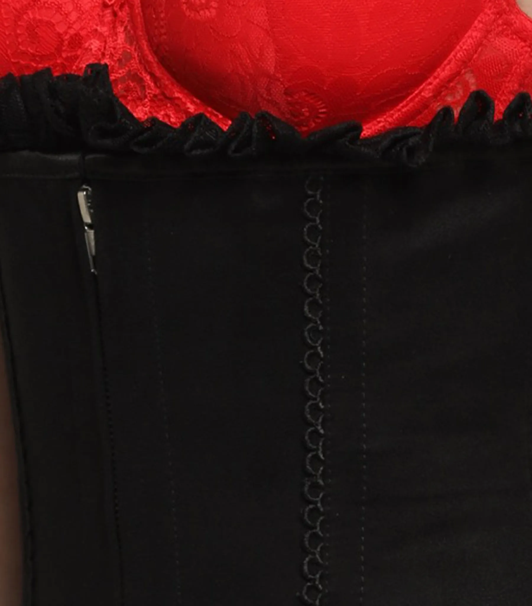 Black Suede Corset Mini Dress