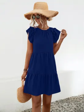 Cap Sleeve Mini Dress