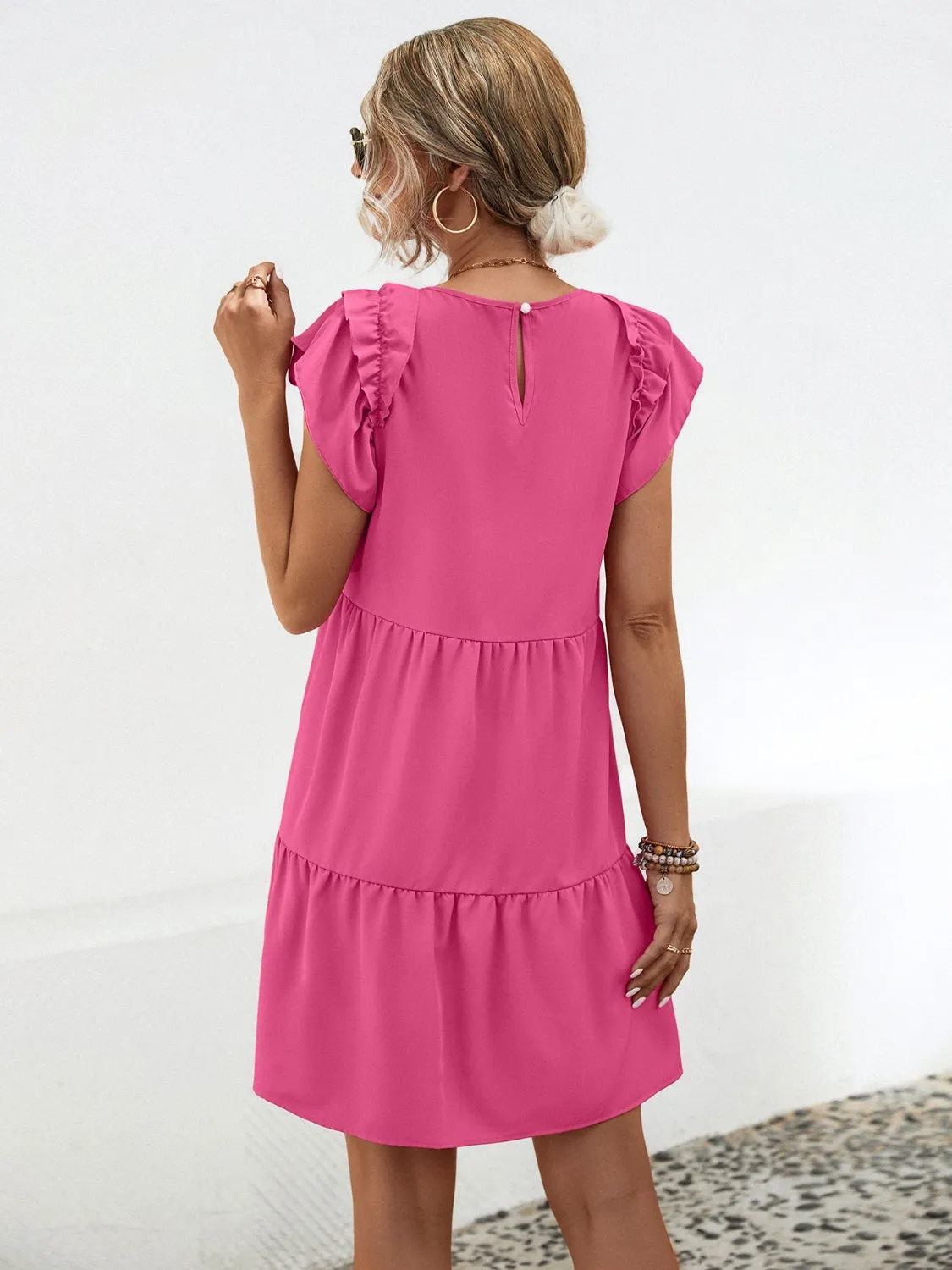 Cap Sleeve Mini Dress