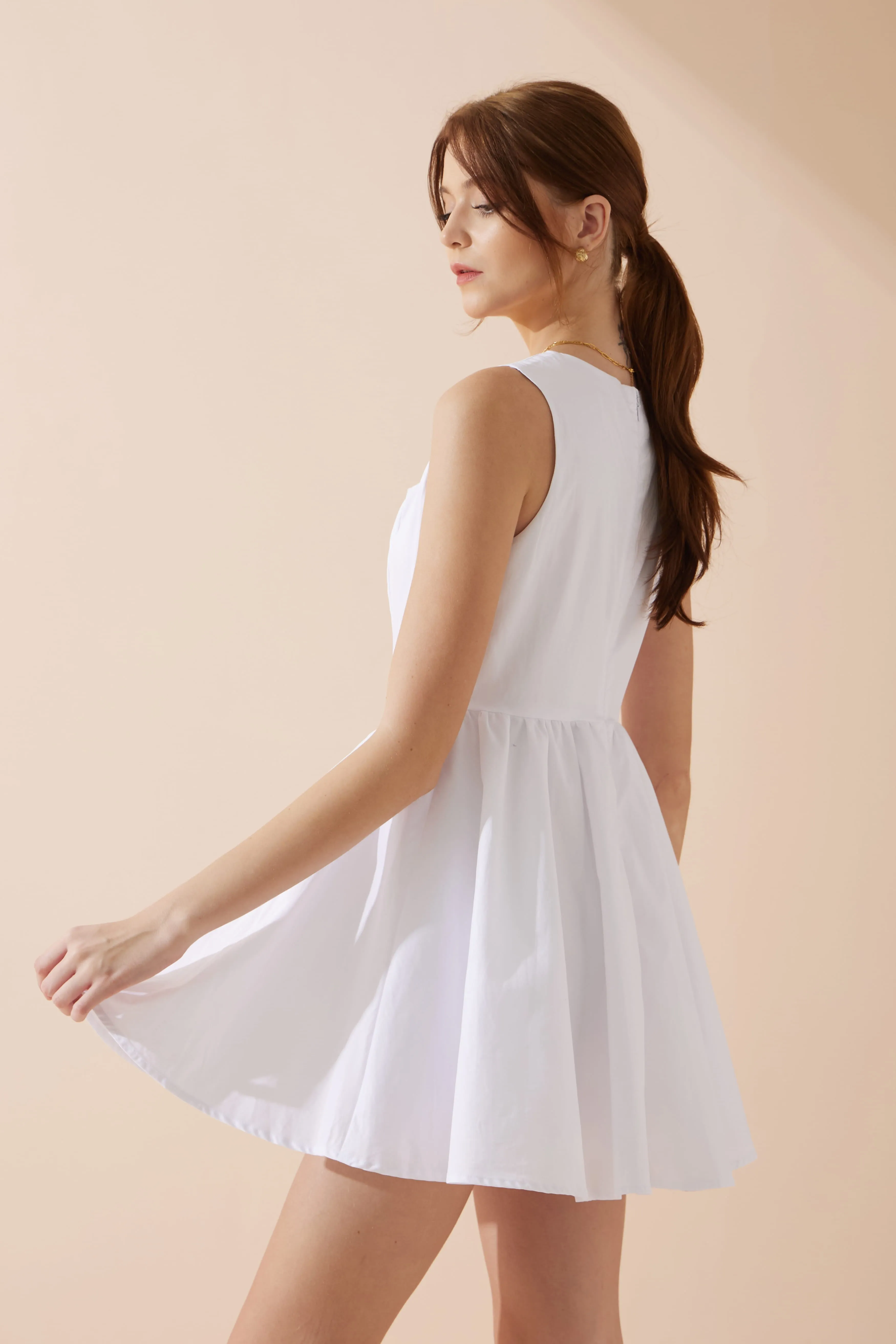 Claire White Corset Mini Dress