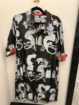 Dizzy Lizzie 615A-F300B Black/White Dragons