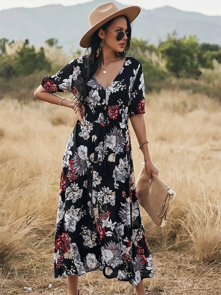 Floral Maxi Dress | Clémence
