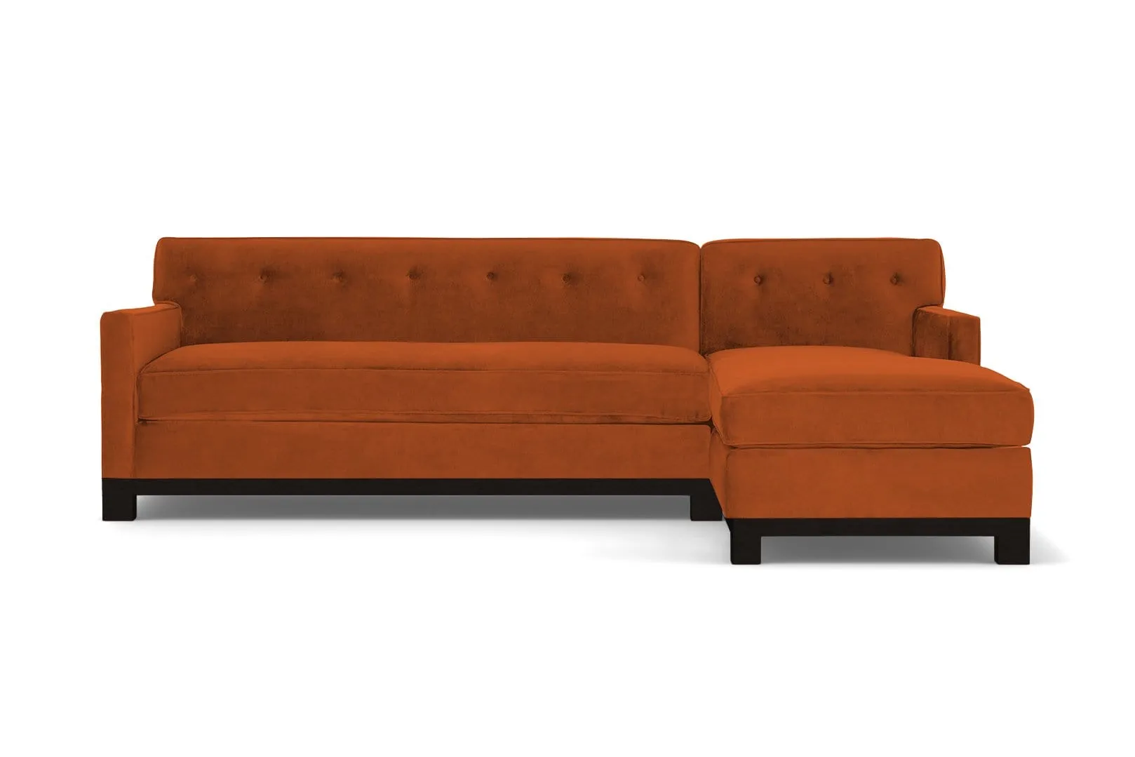 Harrison Ave 2pc Sectional Sofa :: Leg Finish: Espresso / Configuration: RAF - Chaise on the Right