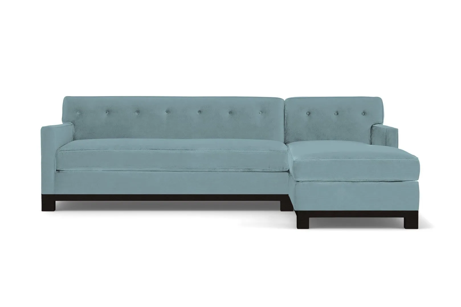 Harrison Ave 2pc Sectional Sofa :: Leg Finish: Espresso / Configuration: RAF - Chaise on the Right