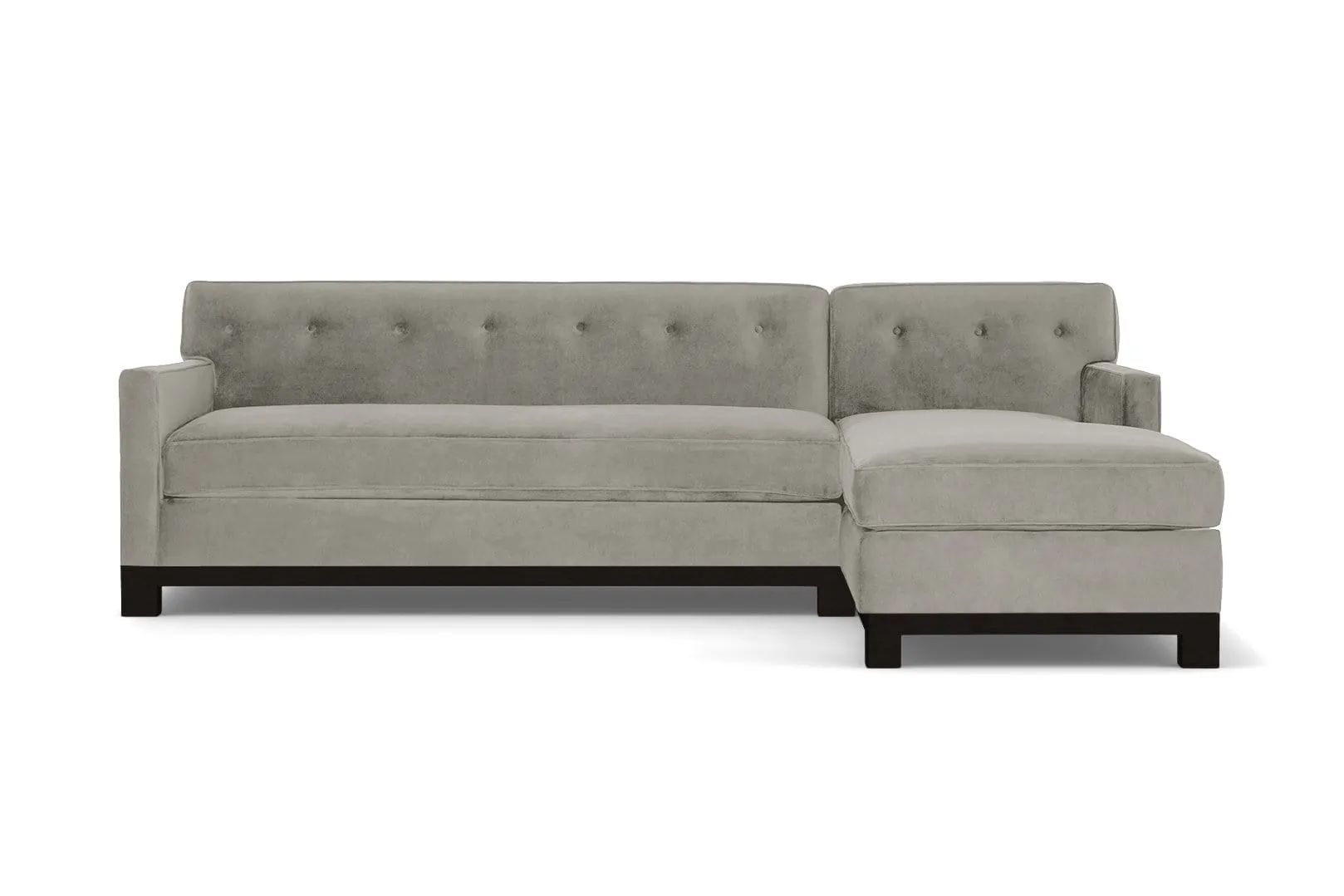 Harrison Ave 2pc Sectional Sofa :: Leg Finish: Espresso / Configuration: RAF - Chaise on the Right