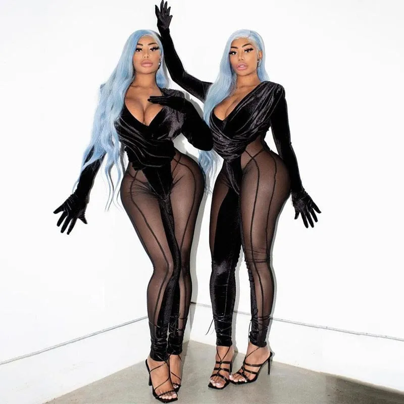 Hottie See Through Pant Jumpsuit