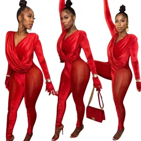 Hottie See Through Pant Jumpsuit
