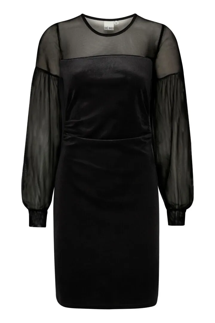 Ichi Nana Dress-Black-20122111