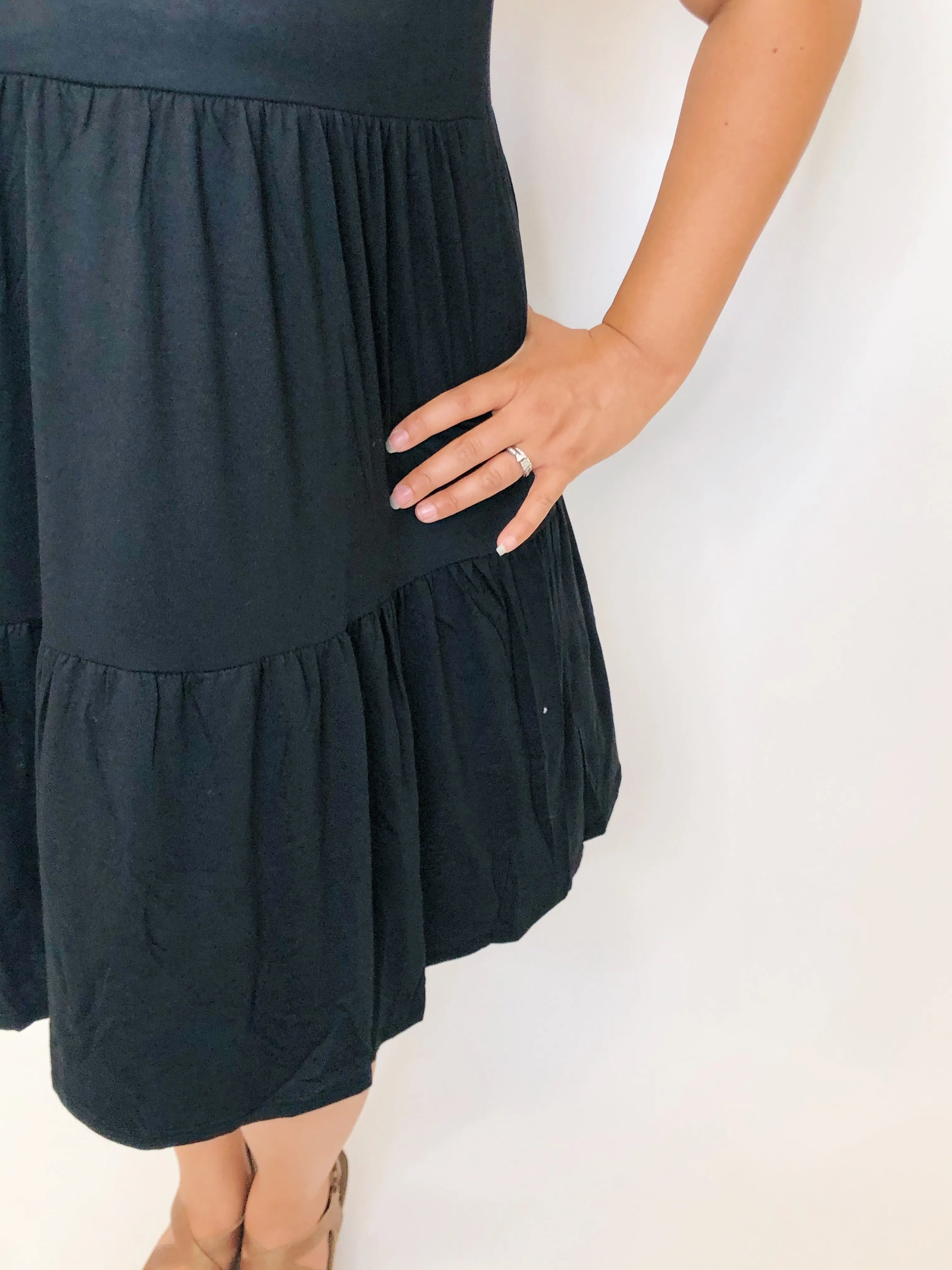 #K188 Lucky In Love Cold Shoulder Dress