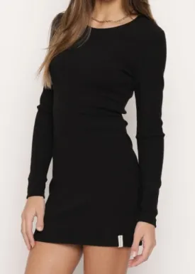Kaveah Long Sleeve Mini Dress | Black