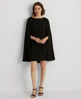 Lauren Ralph Lauren Women's Georgette Cape Dress, Black