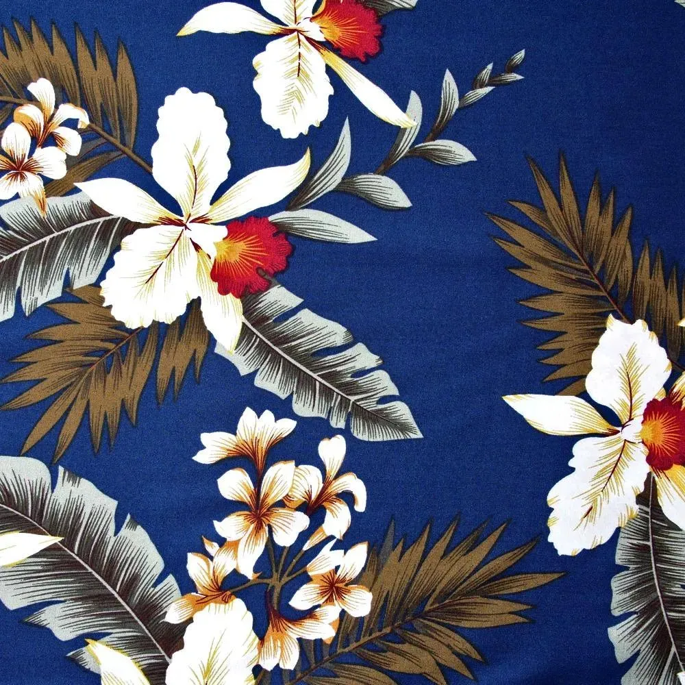 Majestic Blue Honi Hawaiian Dress