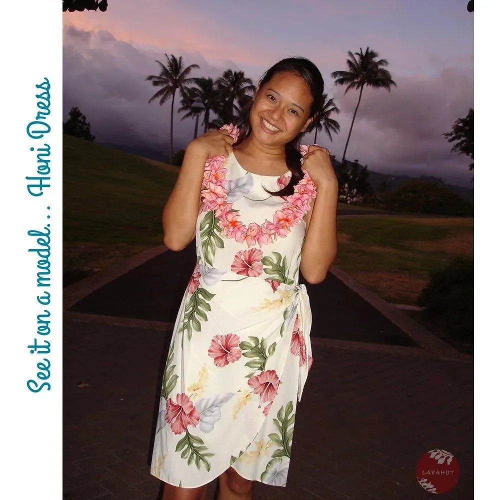 Majestic Blue Honi Hawaiian Dress