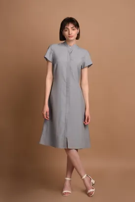 Melanie Dress Short Sleeves Light Blue