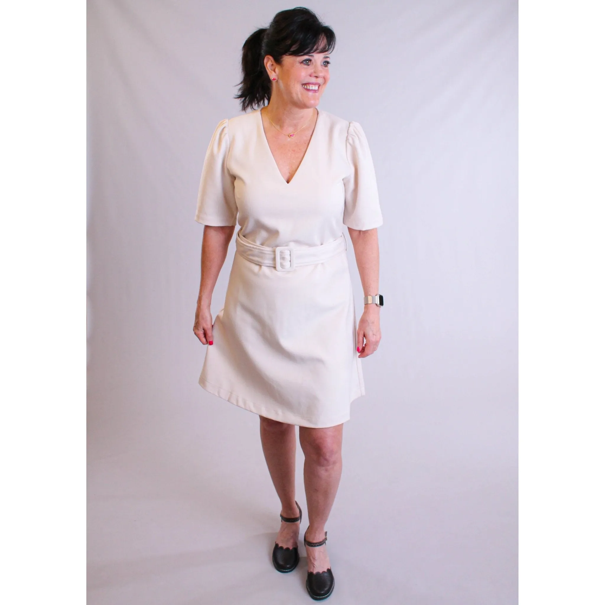 Molly Bracken Woven Dress with Belt