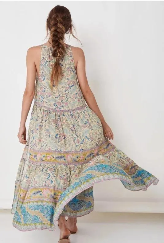 New Bohemian Sleeveless Print Long Dress