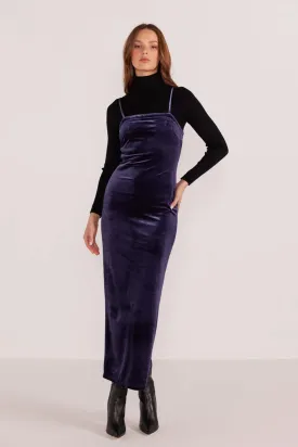 NISHA VELVET MIDI DRESS