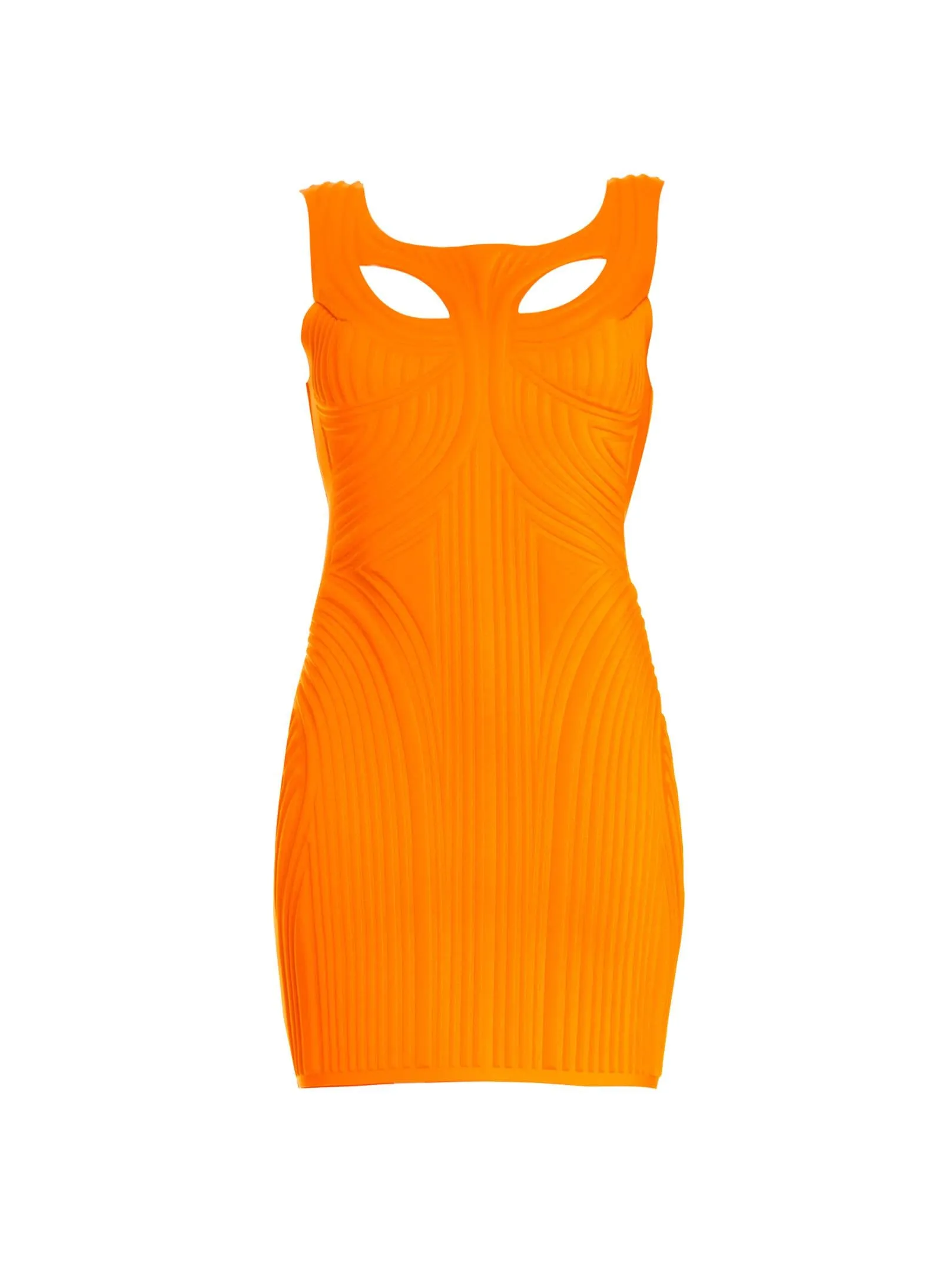 Orange Thermo Impressed Dress