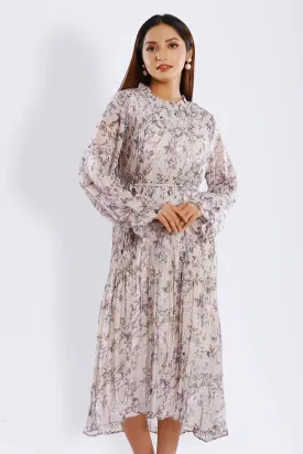 Pleated Long Dress
