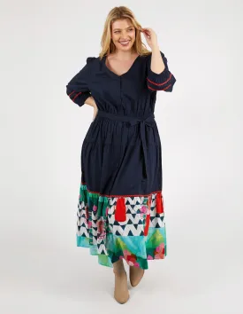 Private Universe Dress-  Dark Sapphire