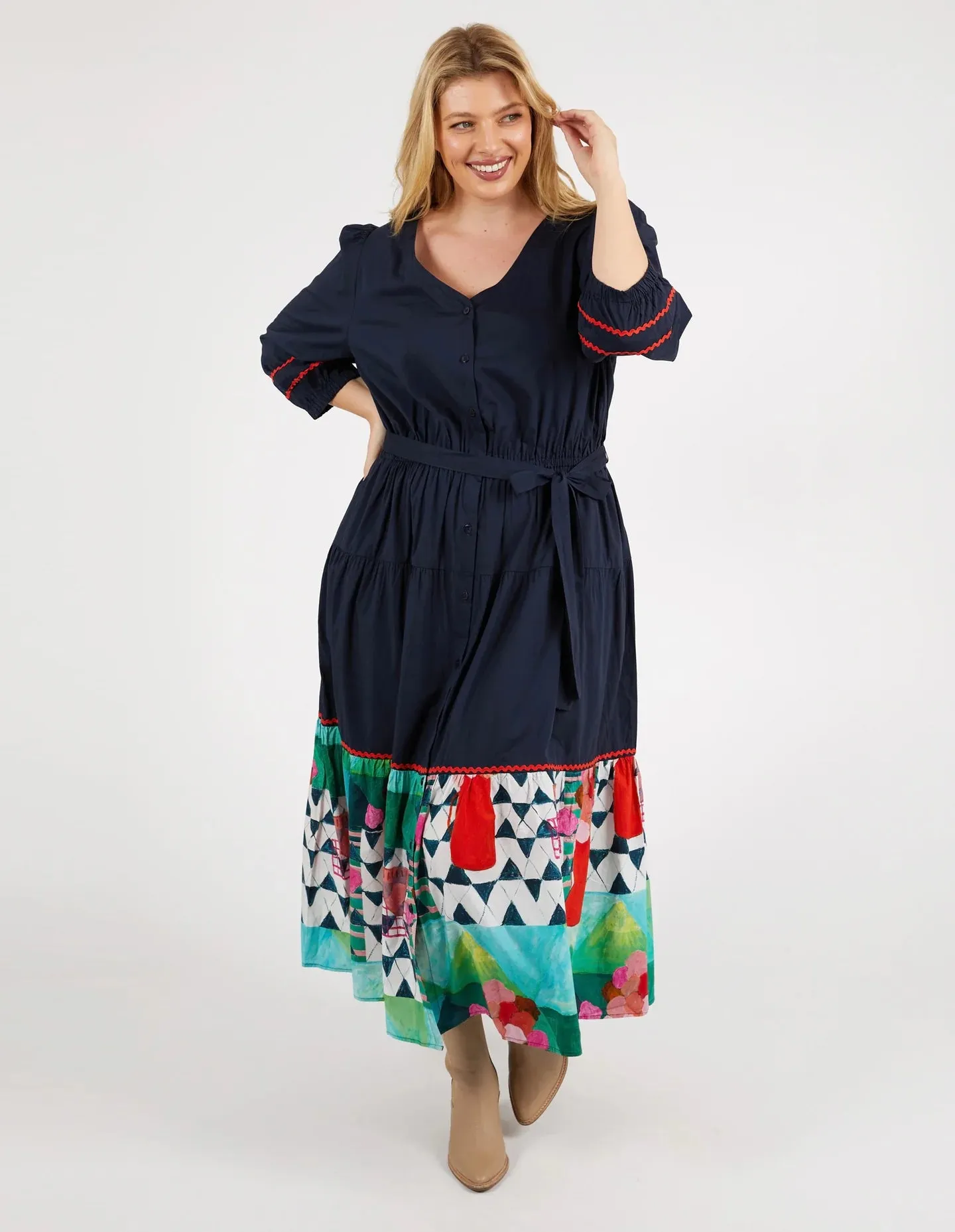Private Universe Dress-  Dark Sapphire