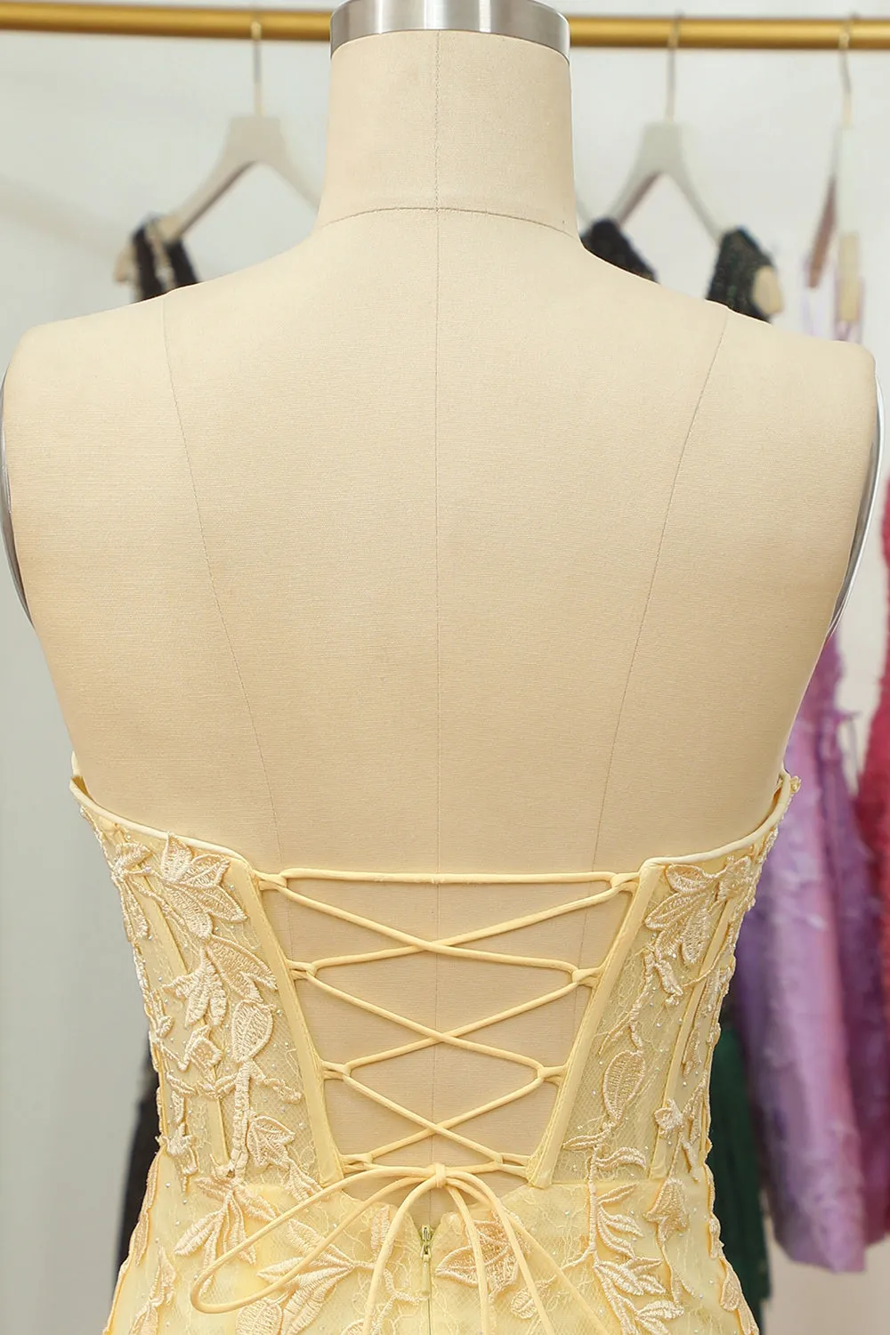 Purple Lace Tight Short Hoco Dress