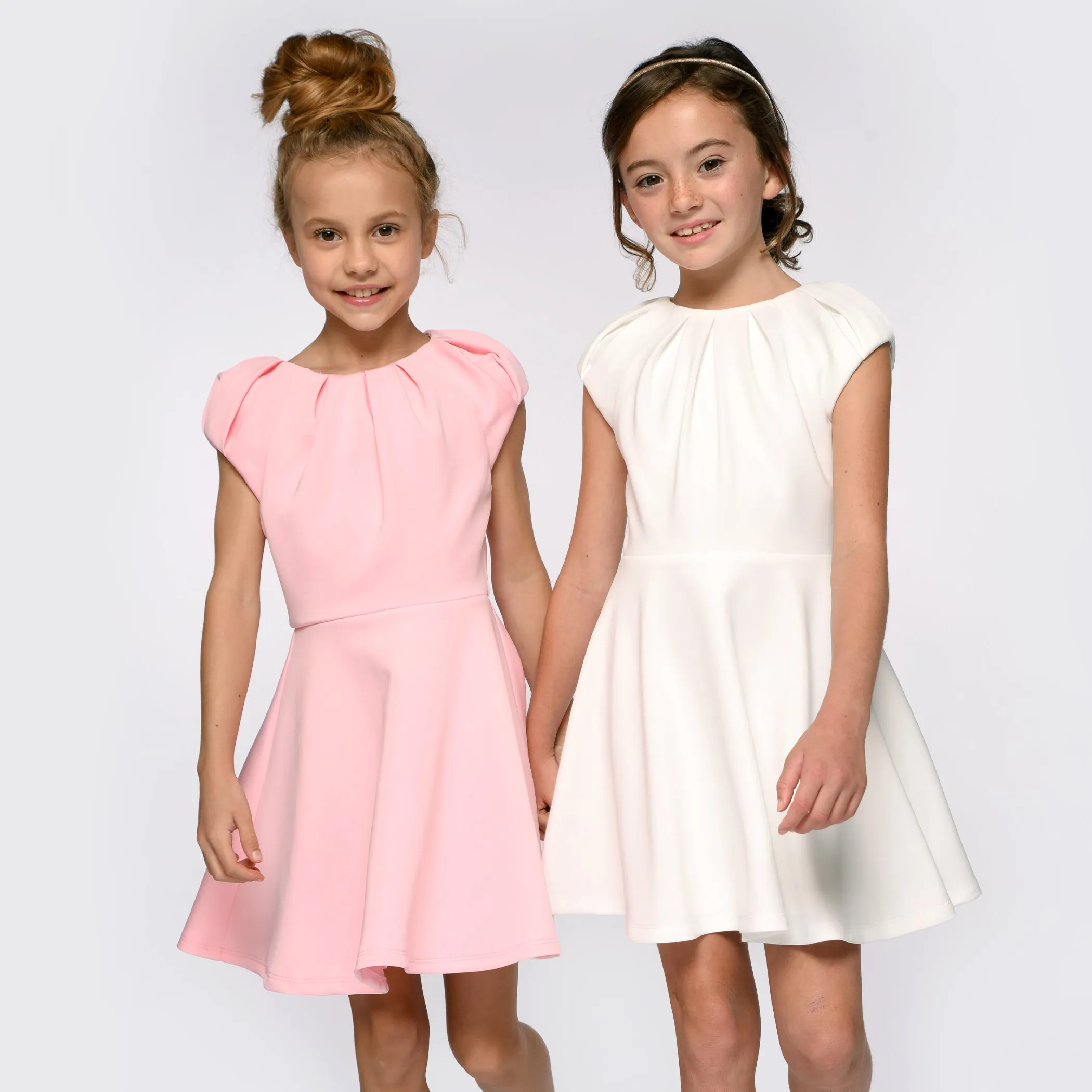 Scuba Dress in White