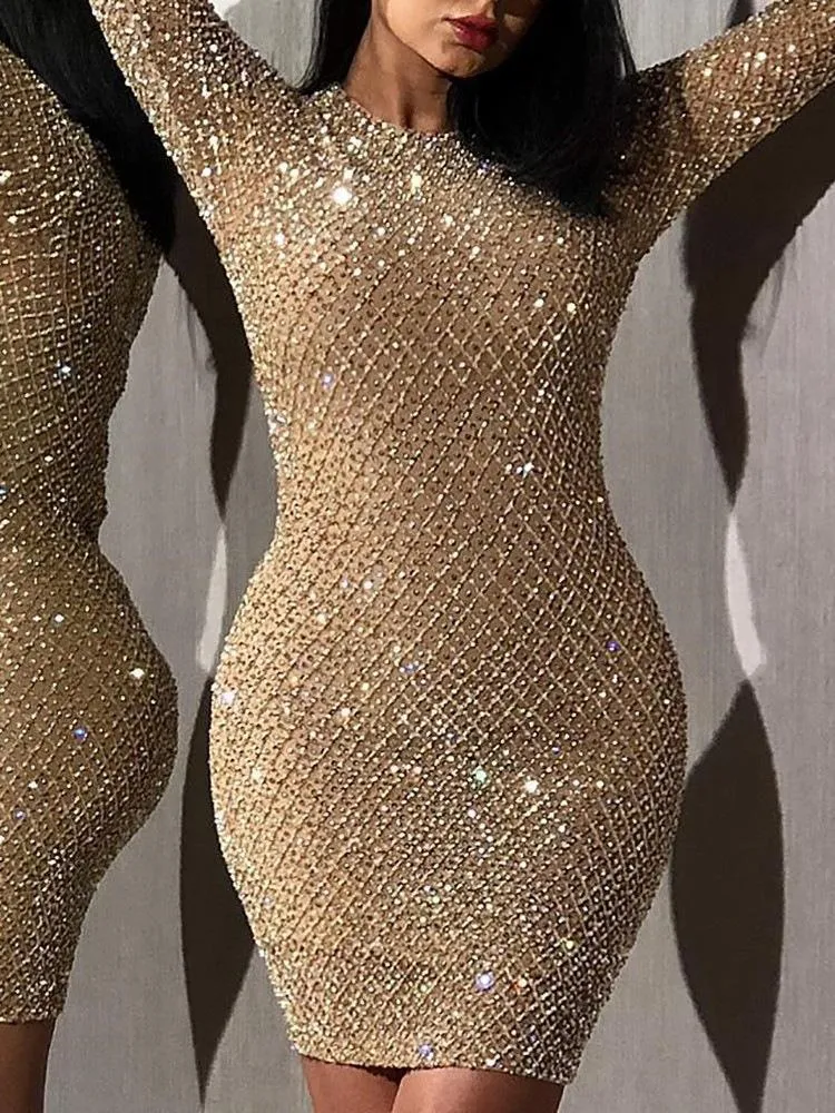 Sexy Evening Dress Perspective Sequin Dress