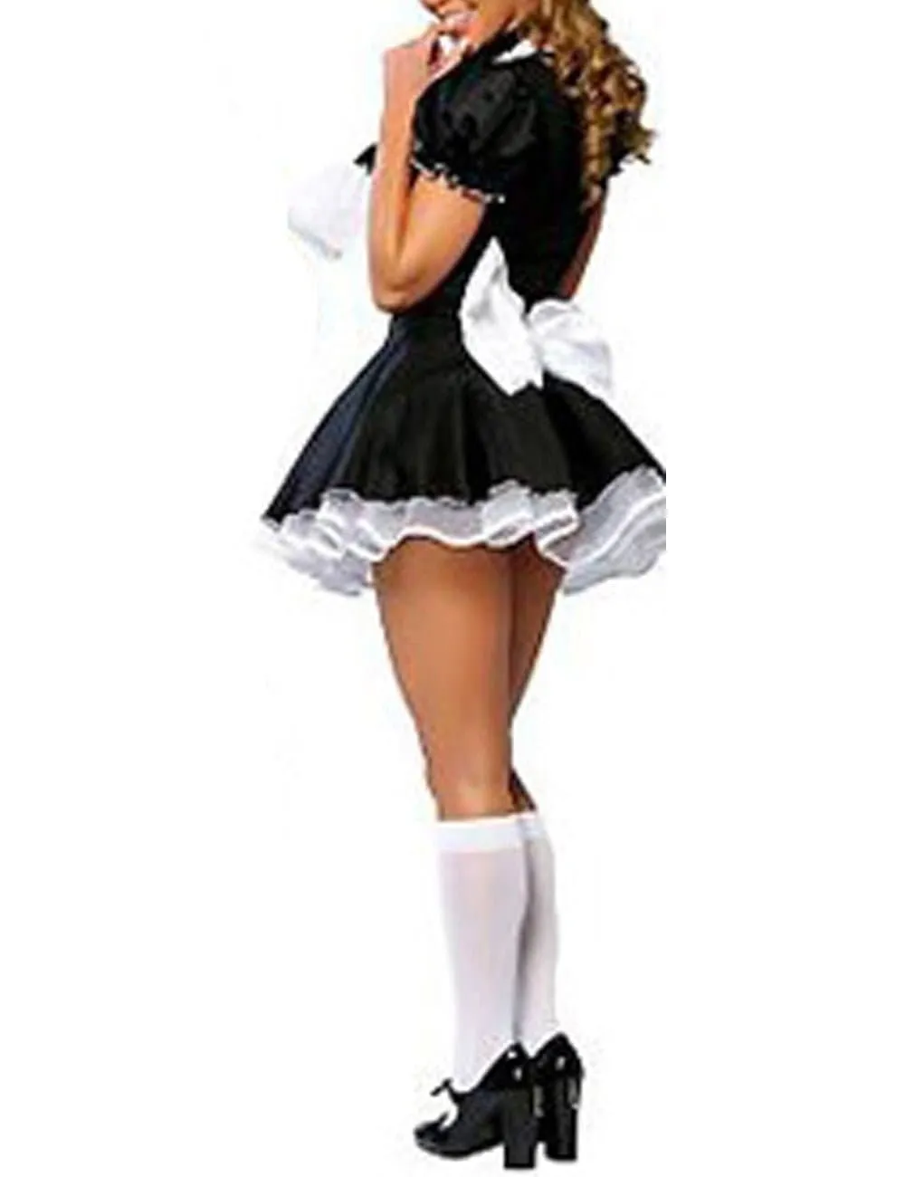 Sexy French Maid Costume - High-Quality Dress, Hat, Apron, Sizes S-XXXL
