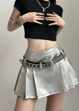 Sexy Silver Suspender Halterneck Dress (cute)
