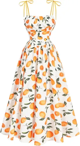 SHENHE Women's Floral Bustier Corset Dress Tie Shoulder Smocked Flowy Boho Long Dress Sundress