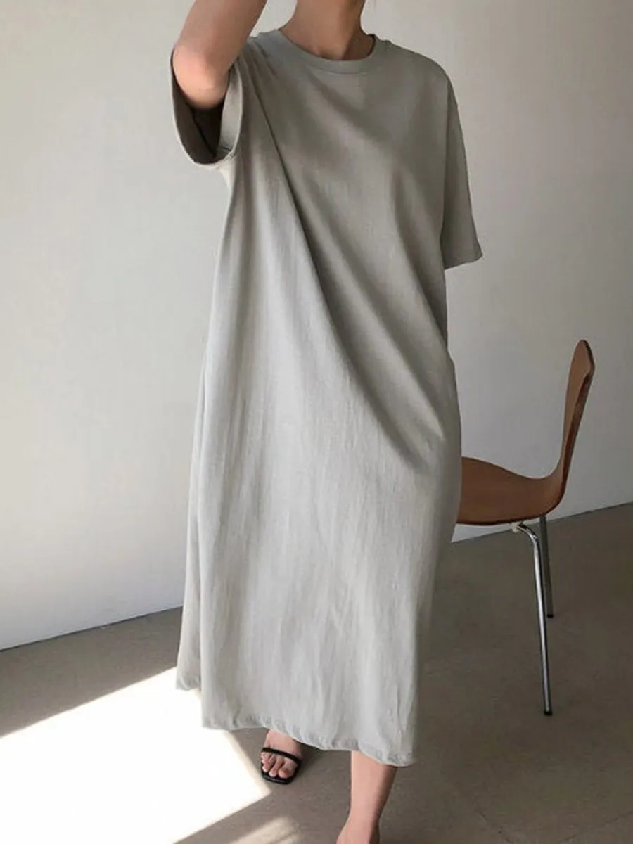 Simple casual comfortable loose dress