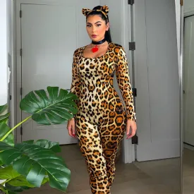 Skinny Jumpsuit With Tail