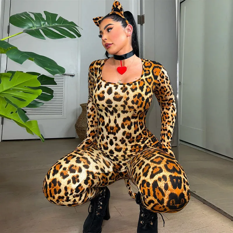 Skinny Jumpsuit With Tail