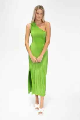 Soirée One Shoulder Gown Green