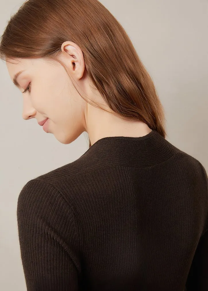 SQUARE NECK SWITCHING DRESS