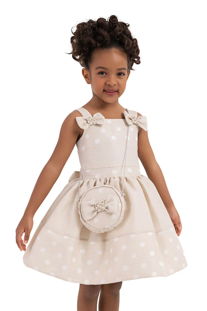 Strappy Princess Dress - Beige