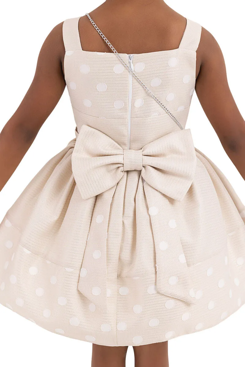 Strappy Princess Dress - Beige