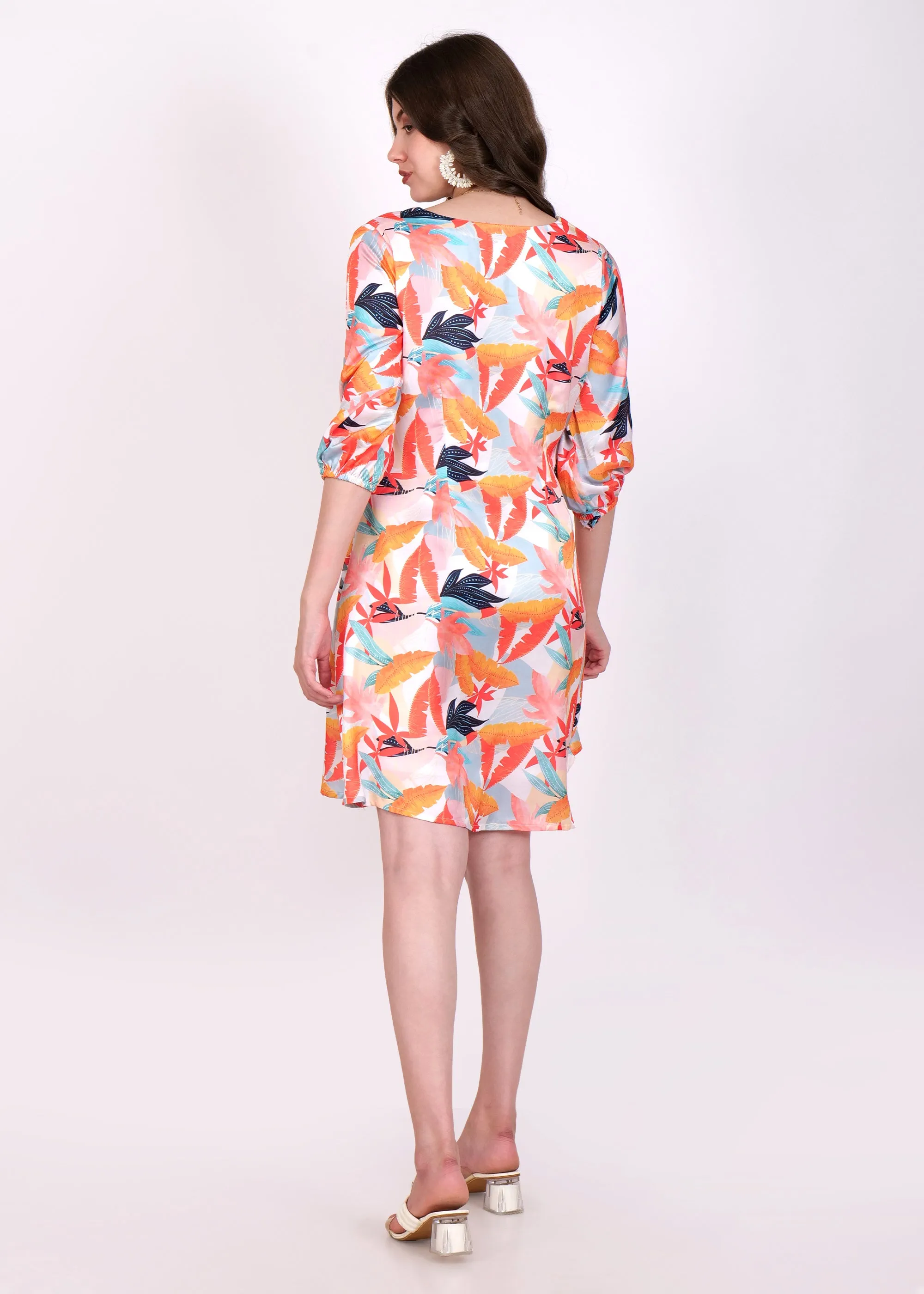 Sunset Breeze V-Neck Dress