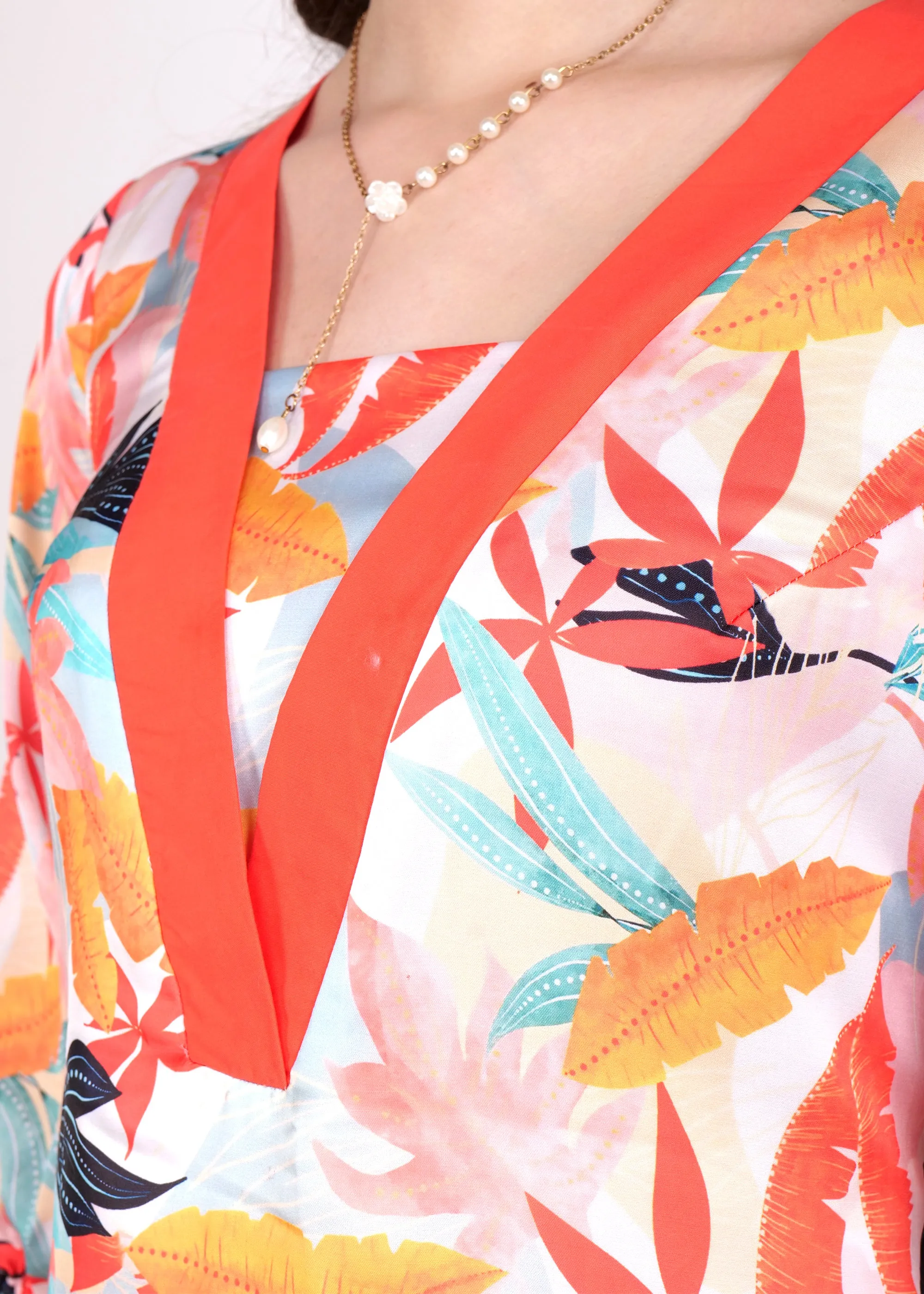 Sunset Breeze V-Neck Dress