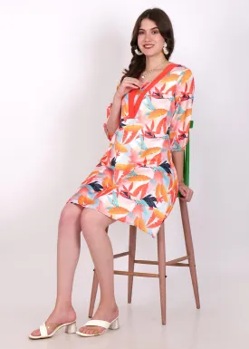 Sunset Breeze V-Neck Dress