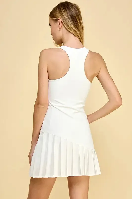 Take the Court Athletic Dress - White