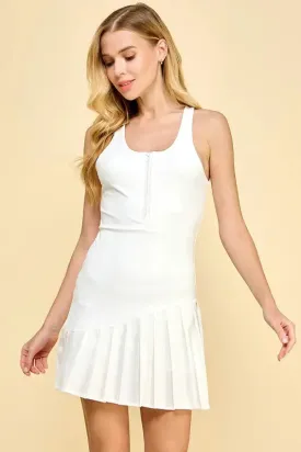 Take the Court Athletic Dress - White